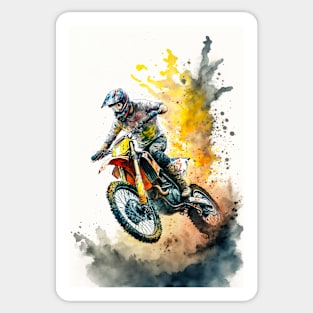 Dirt Bike Anime Style Sticker